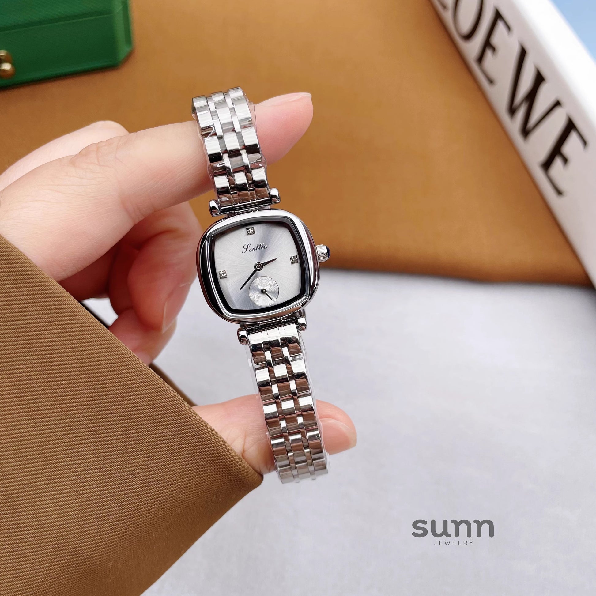Sylvana Square Steel Watch [5F69T1P9]