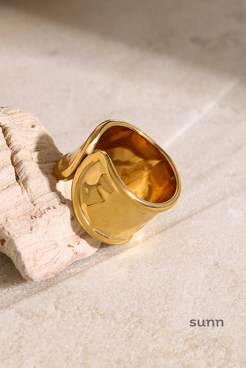 Taegan Hammered Open Ring [MLUUSZUJ]