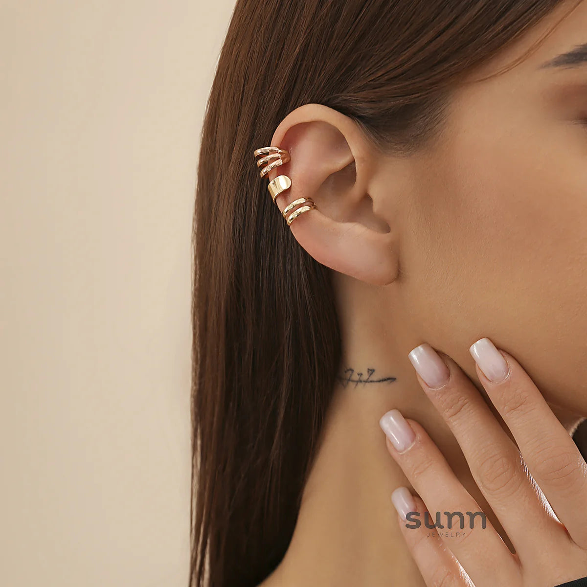 Taelyn Metal Ear Cuff Set