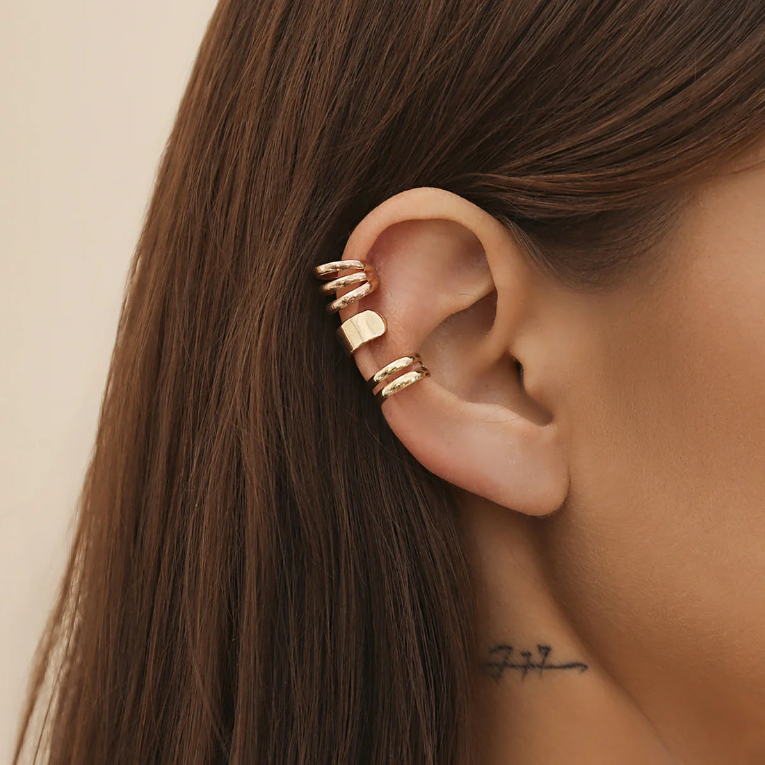 Taelyn Metal Ear Cuff Set
