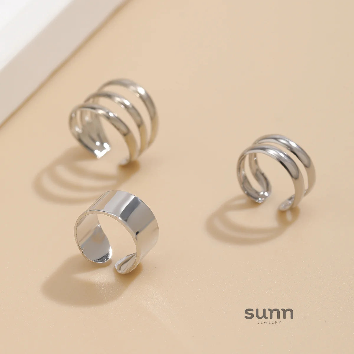 Taelyn Metal Ear Cuff Set