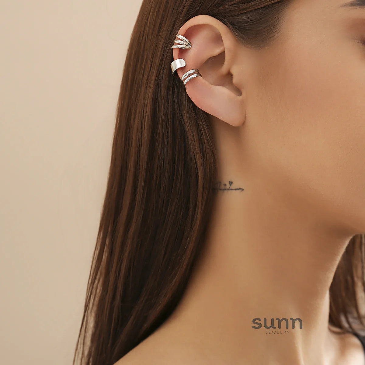 Taelyn Metal Ear Cuff Set