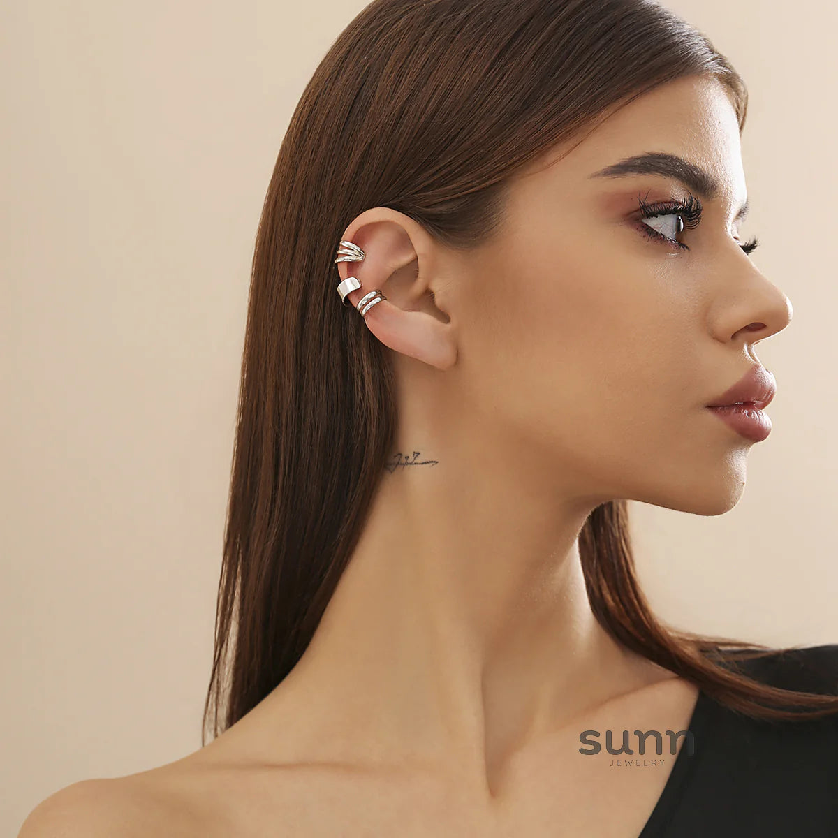 Taelyn Metal Ear Cuff Set