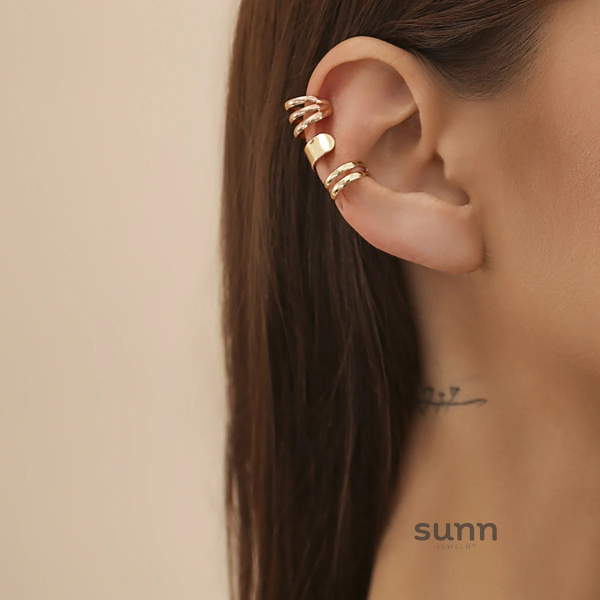 Taelyn Metal Ear Cuff Set