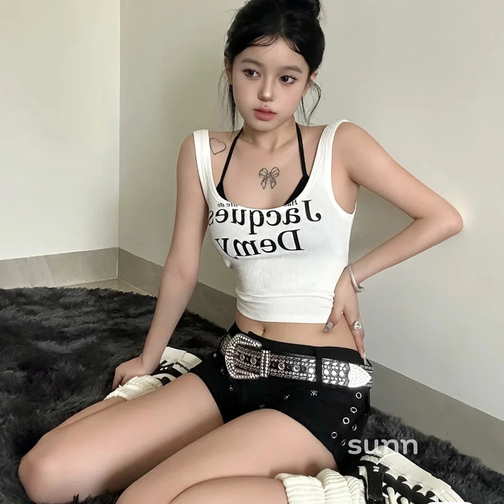 Taelyn Y2K Rhinestone Belt
