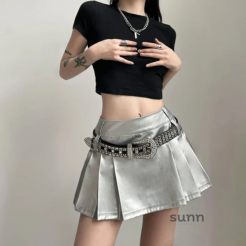 Taelyn Y2K Rhinestone Belt