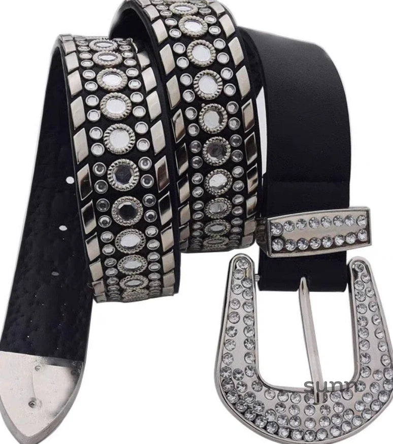 Taelyn Y2K Rhinestone Belt