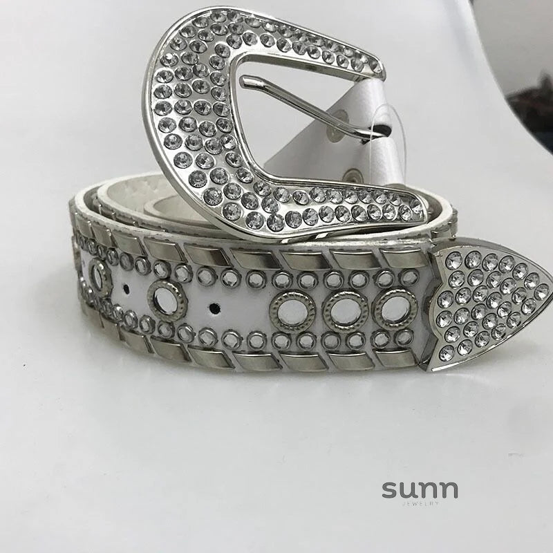 Taelyn Y2K Rhinestone Belt