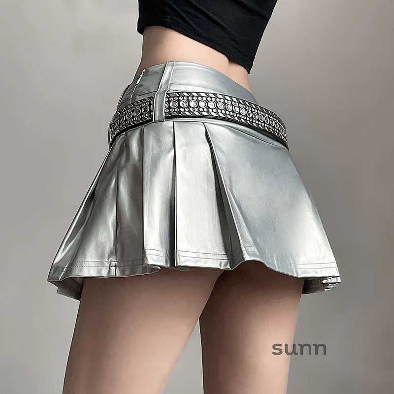 Taelyn Y2K Rhinestone Belt