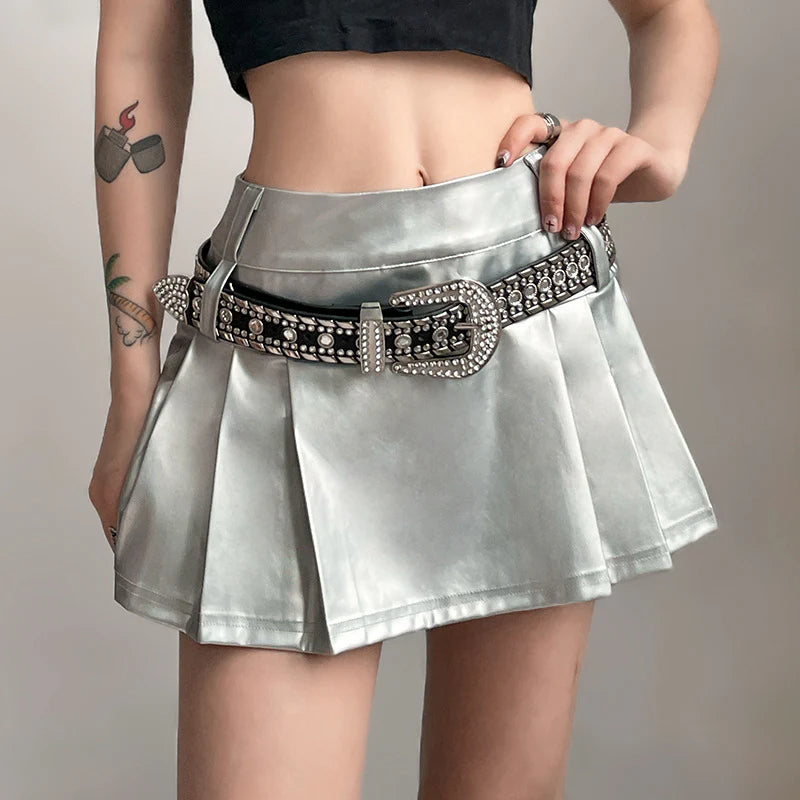 Taelyn Y2K Rhinestone Belt