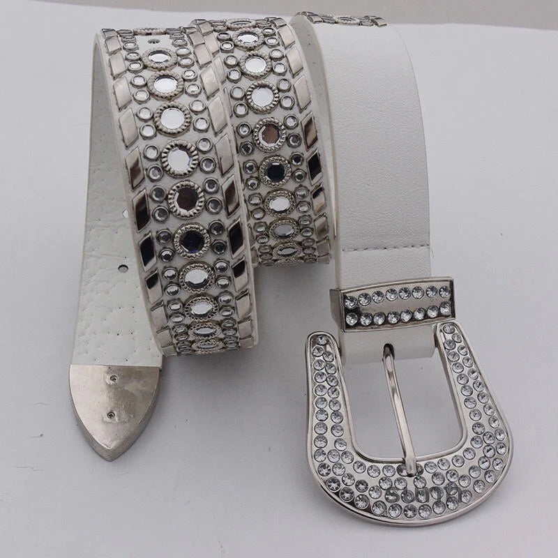 Taelyn Y2K Rhinestone Belt