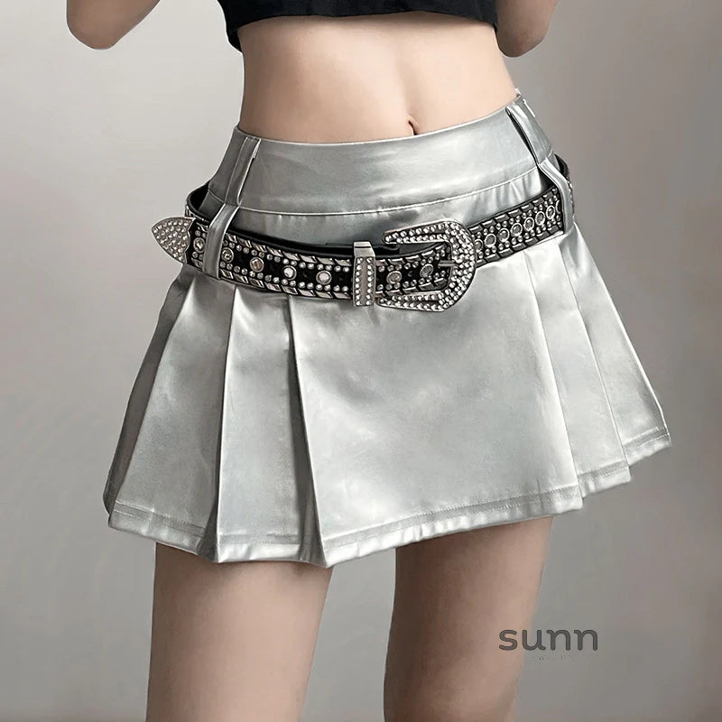 Taelyn Y2K Rhinestone Belt