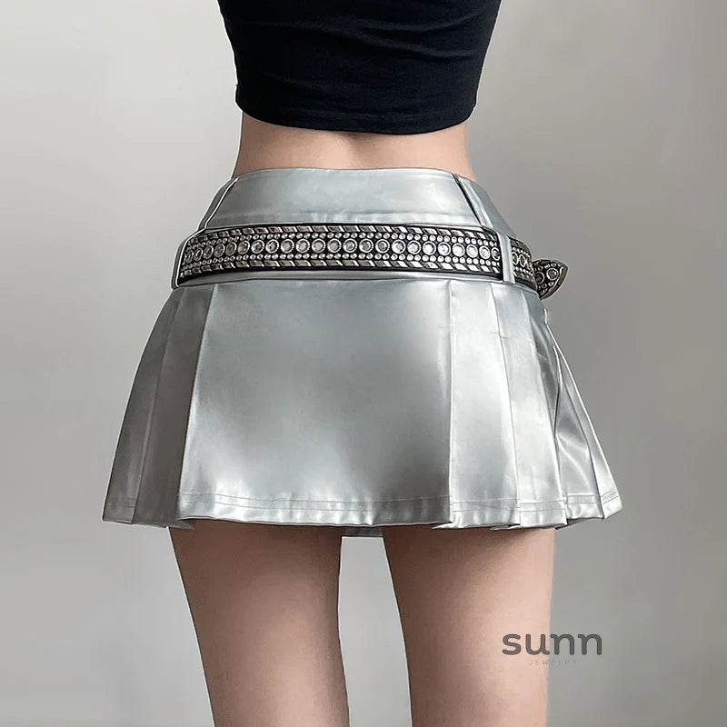 Taelyn Y2K Rhinestone Belt
