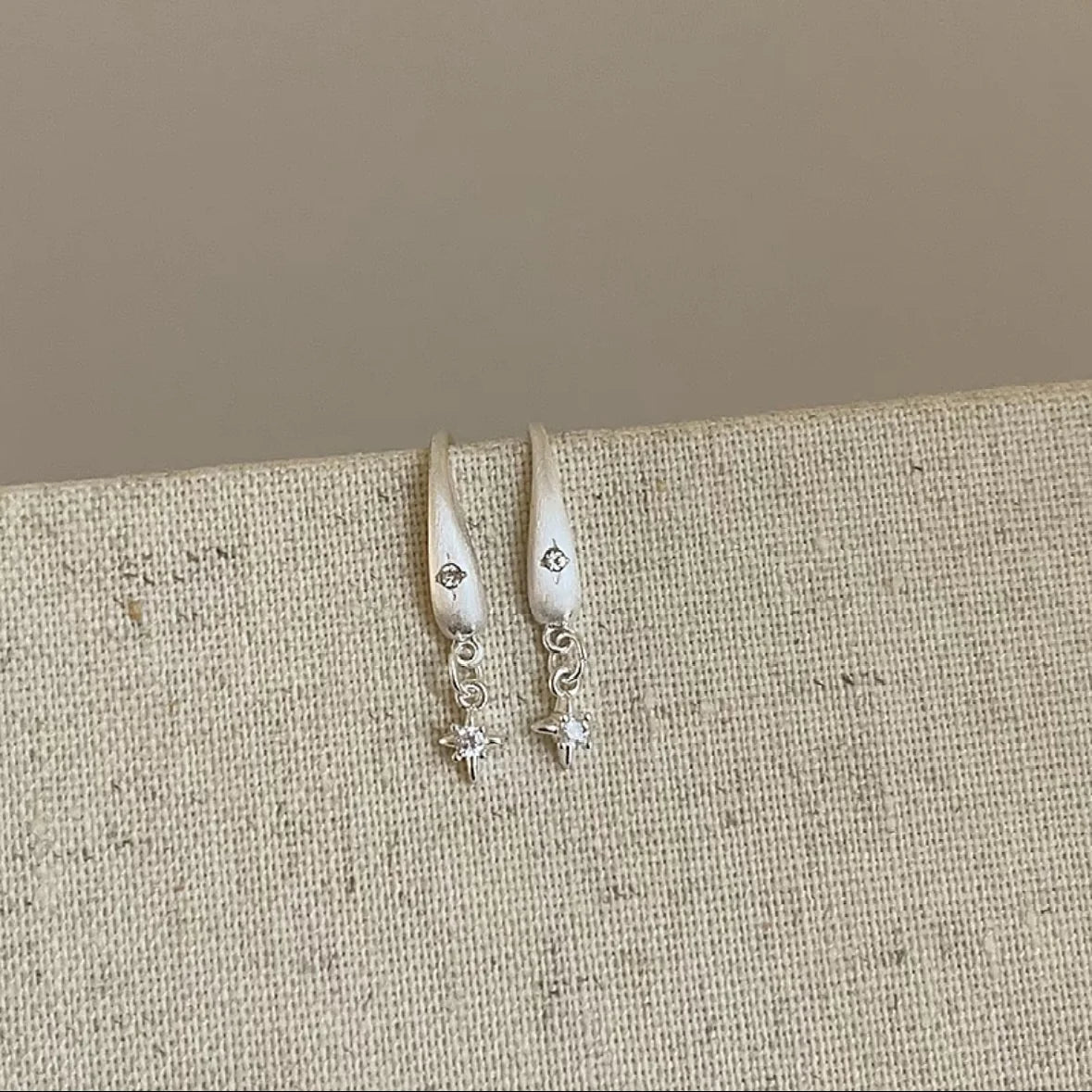Tahani Brushed Starburst Earrings
