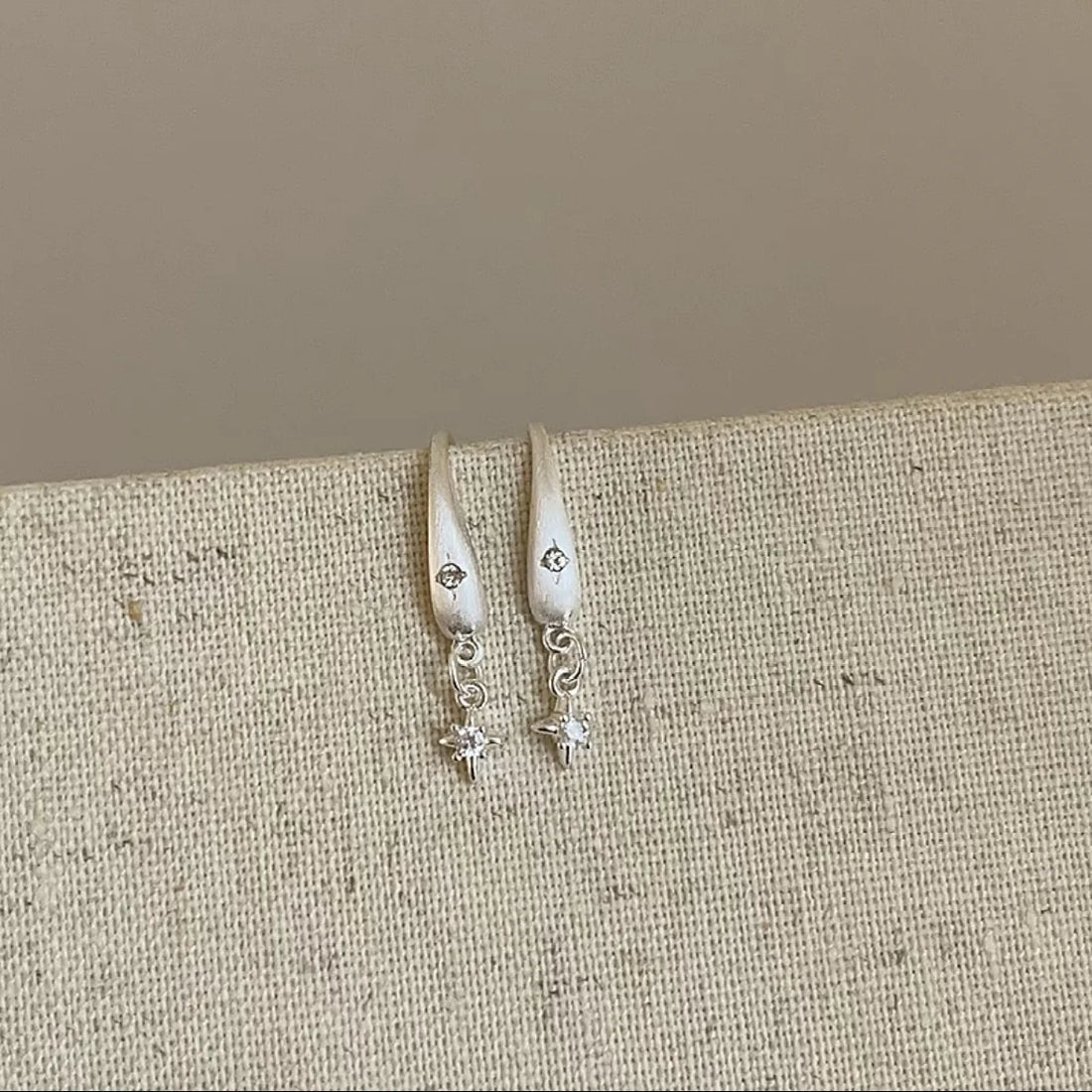 Tahani Brushed Starburst Earrings