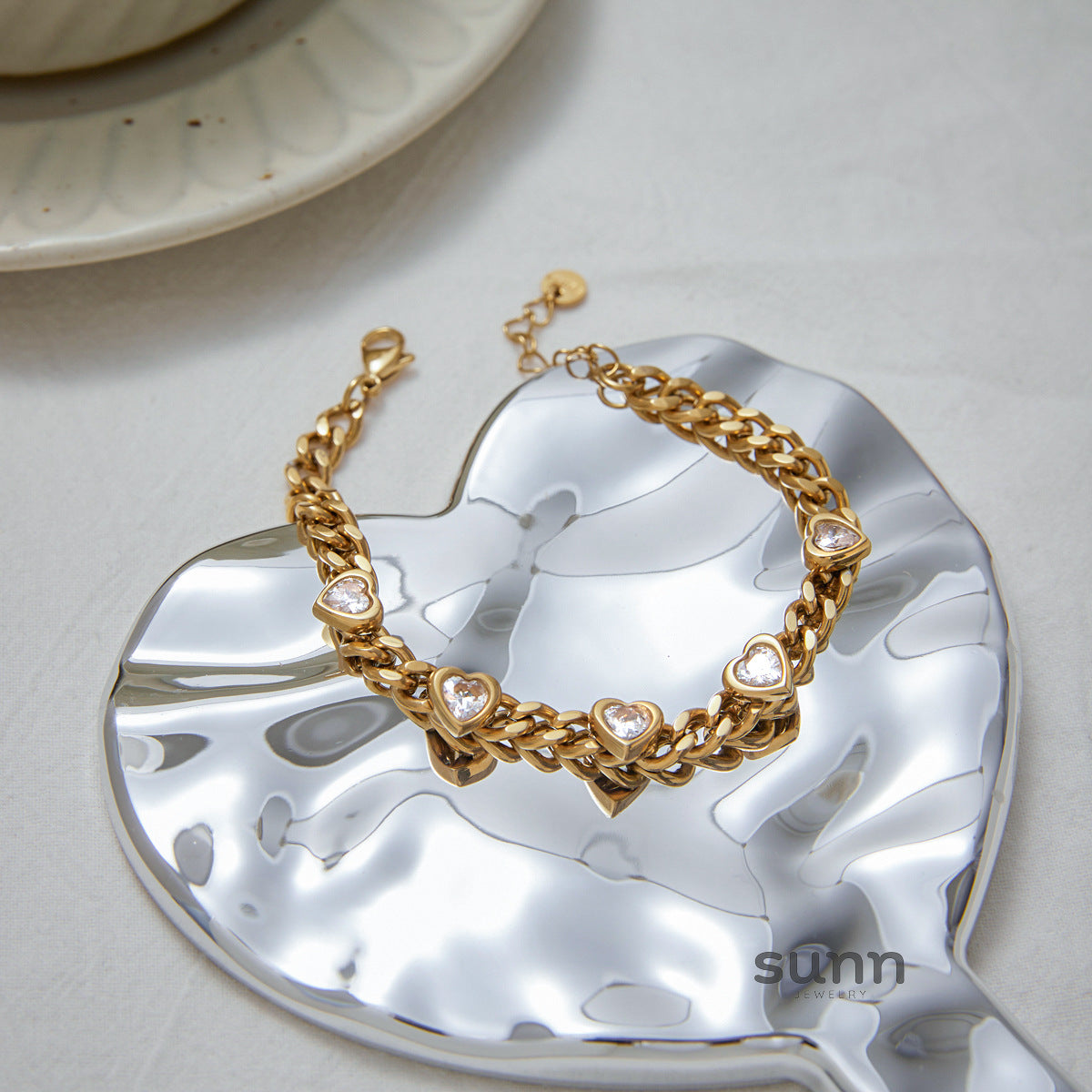 Tahari Layered Zircon Bracelets [UZW6AX8P]