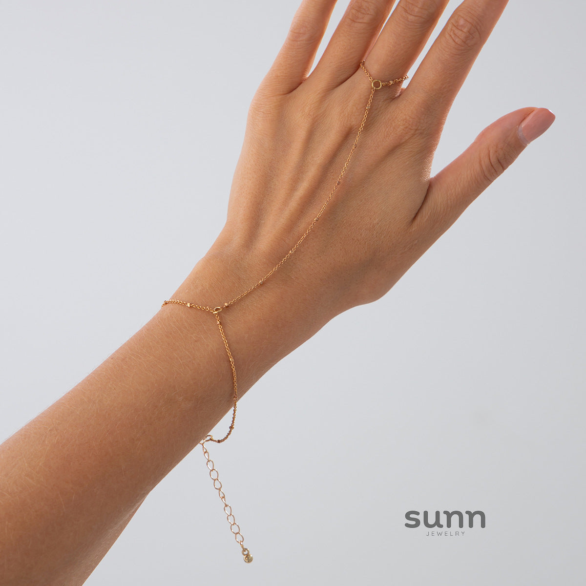Tahiry Layered Rhinestone Hand Chain [K2WAO20Z]