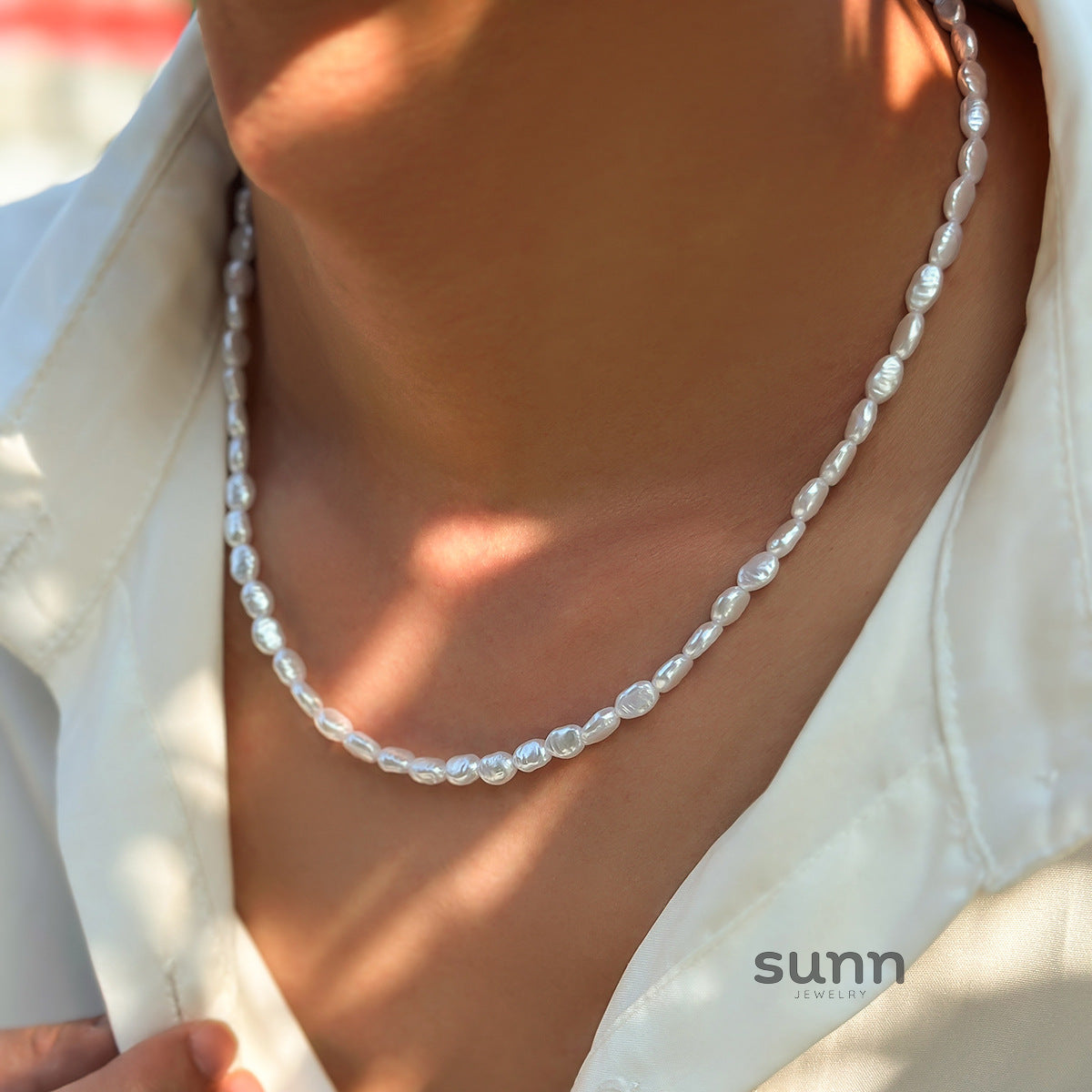 Tahiry Men's Baroque Pearl Necklace [63STRWM2]
