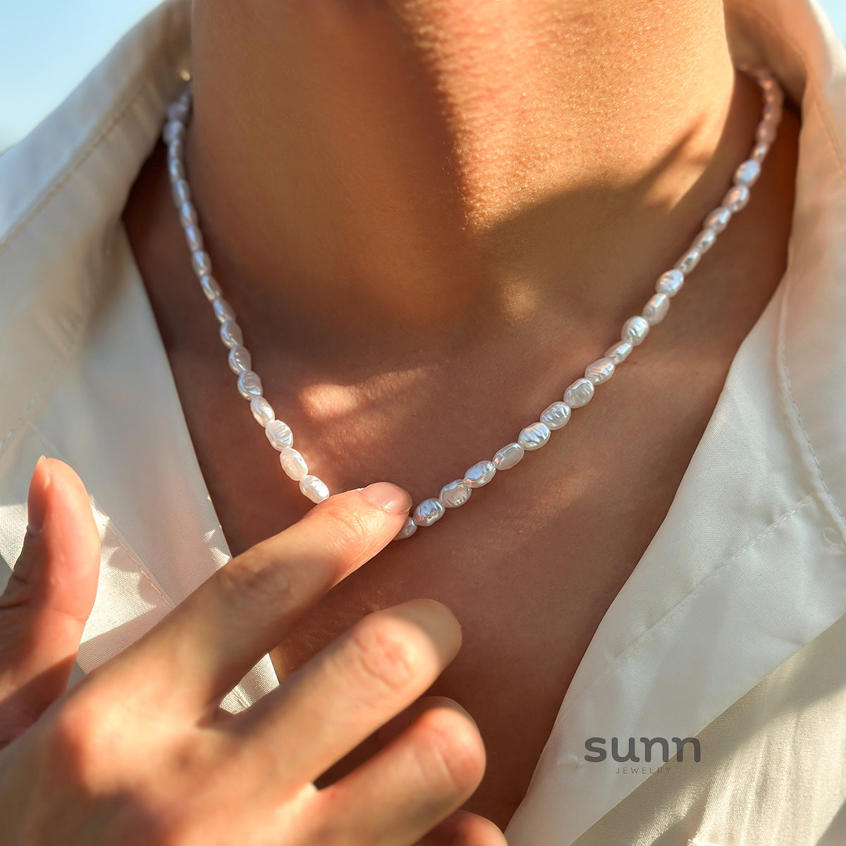 Tahiry Men's Baroque Pearl Necklace [CXO6HRVN]