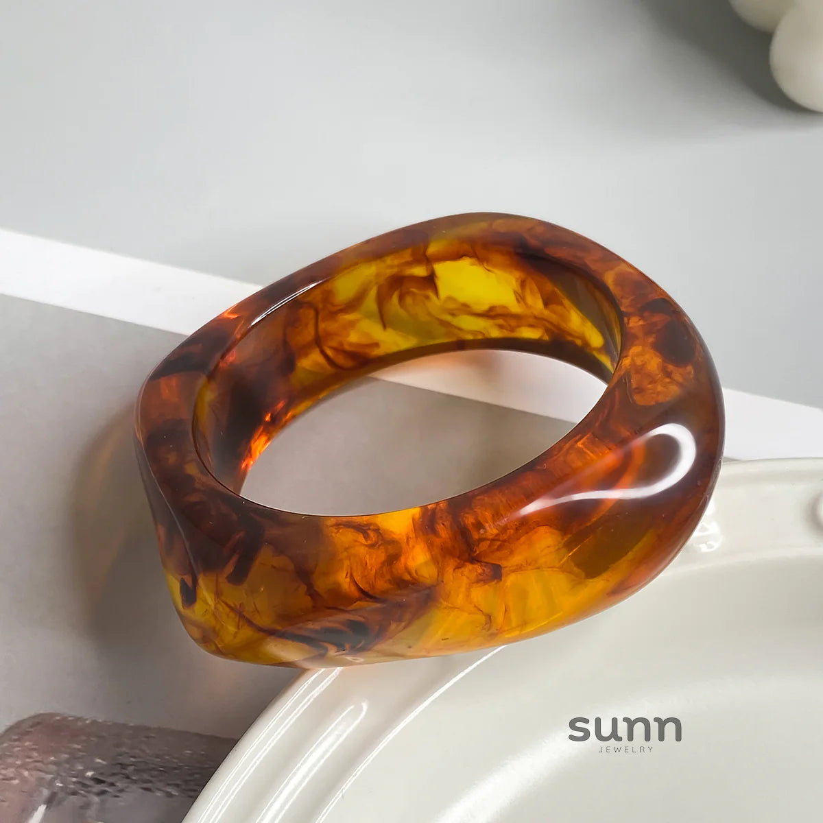 Takiyah Irregular Acrylic Bracelet