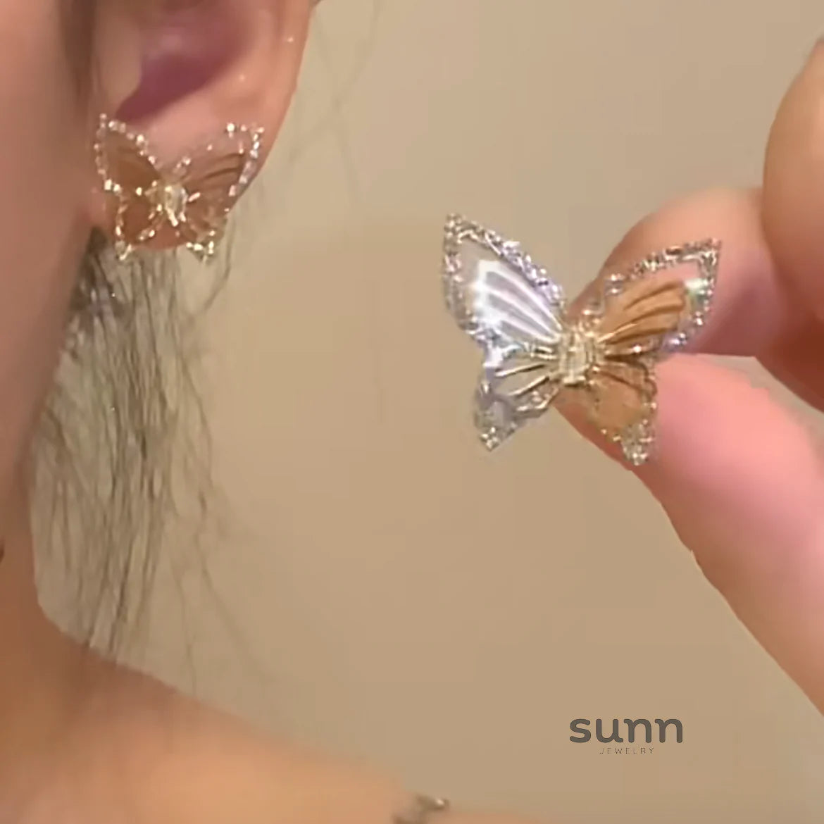 Tali Zirconia Butterfly Studs