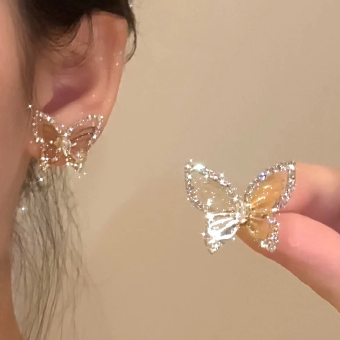 Tali Zirconia Butterfly Studs