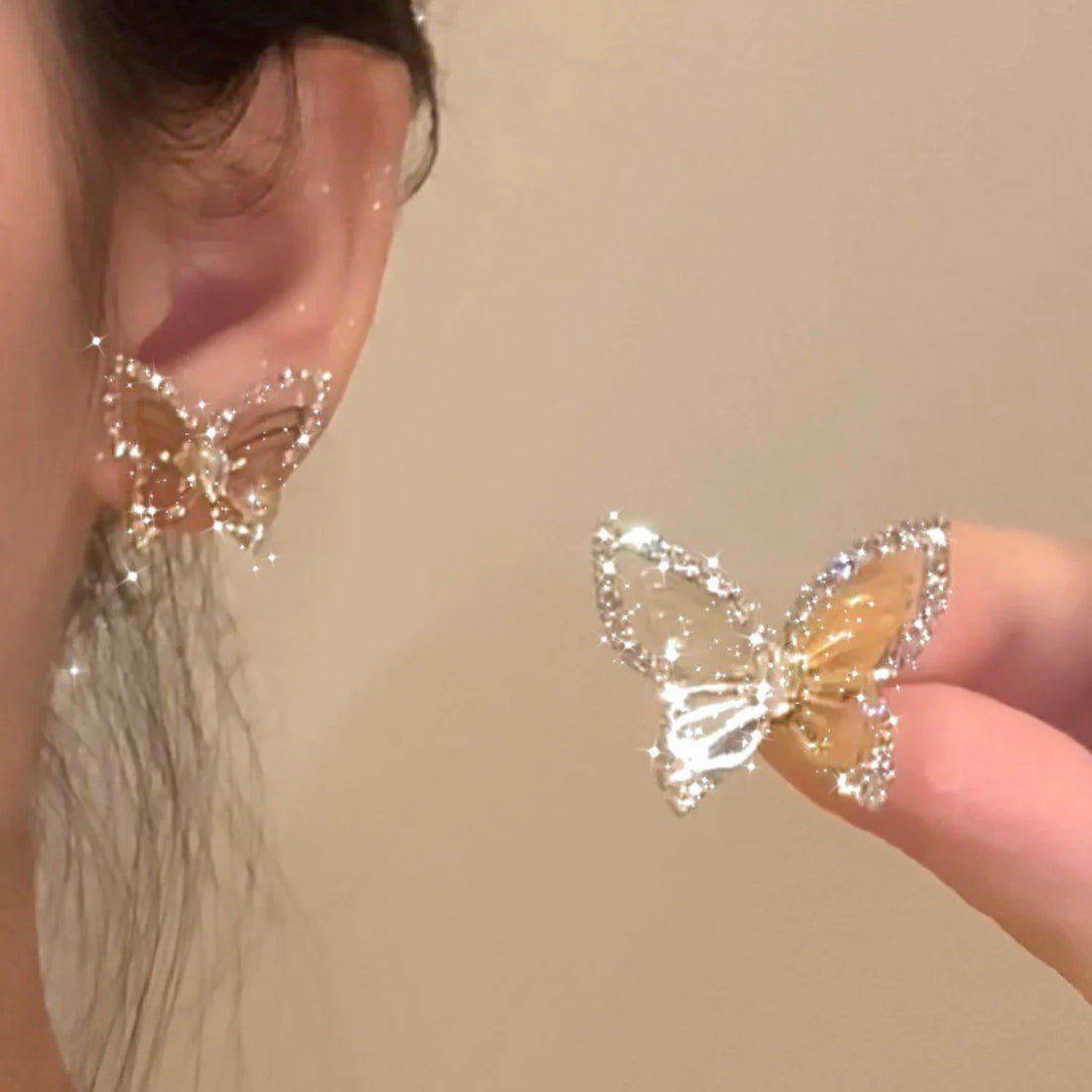 Tali Zirconia Butterfly Studs