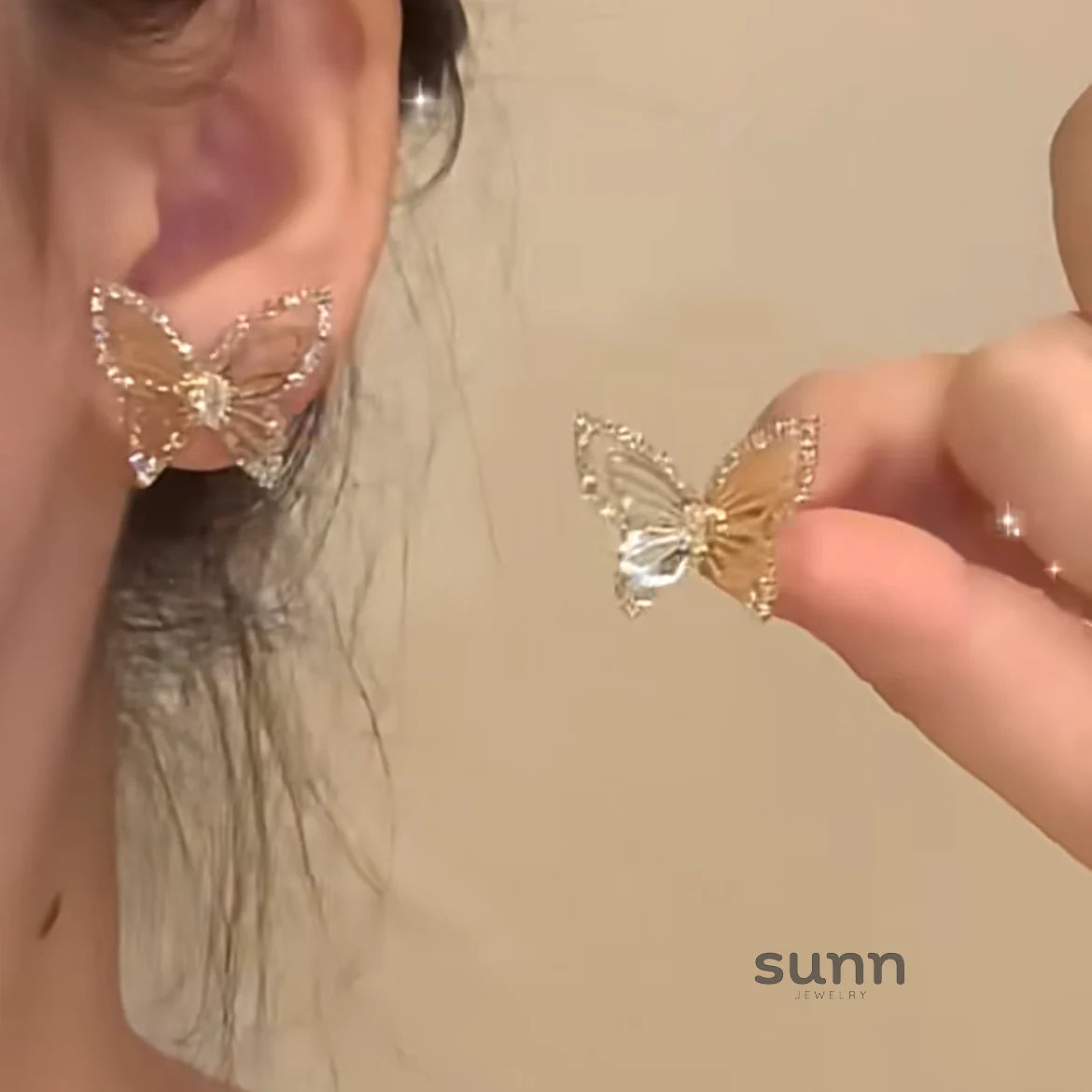 Tali Zirconia Butterfly Studs