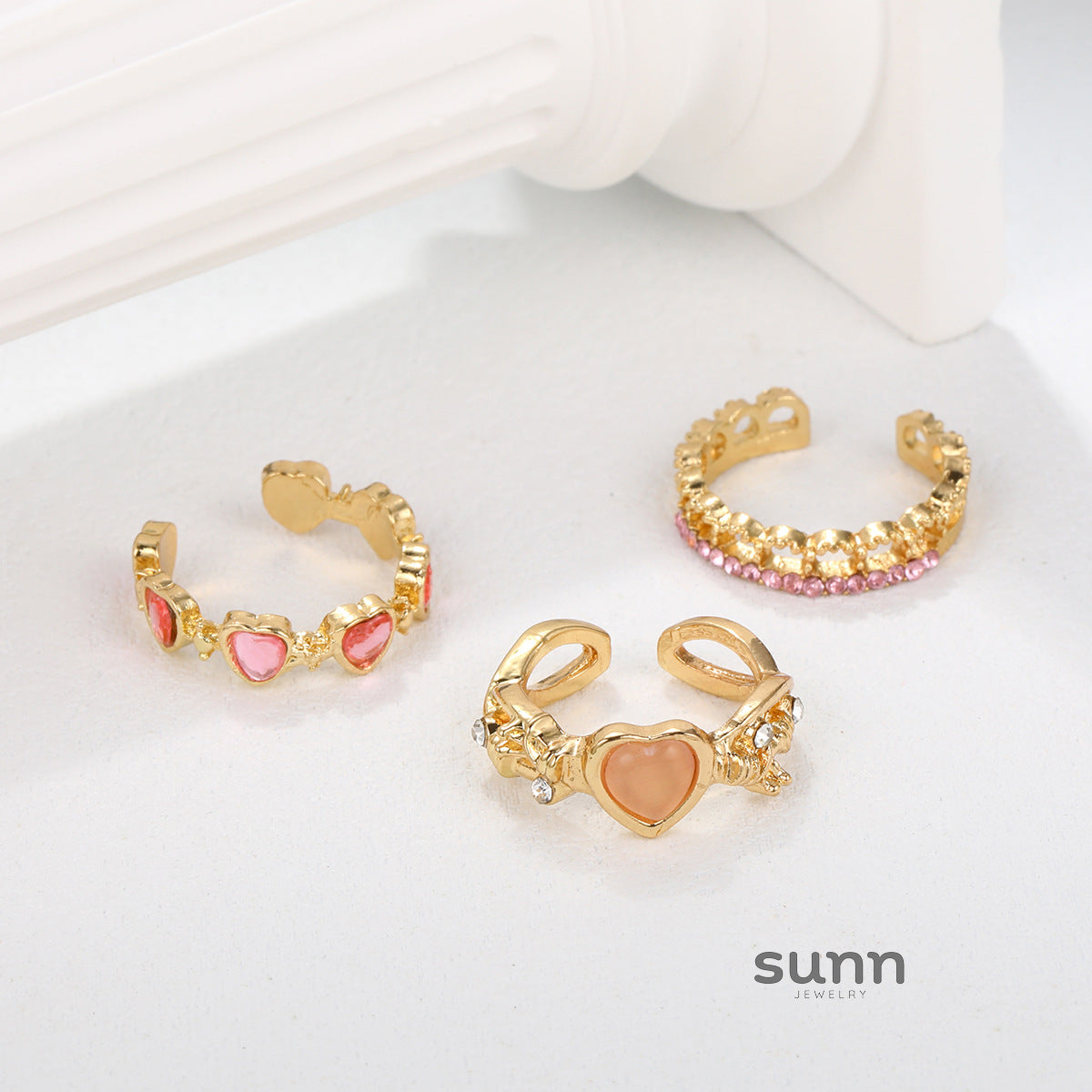 Talia Delicate Butterfly Ring Set [GP0F2KHM]