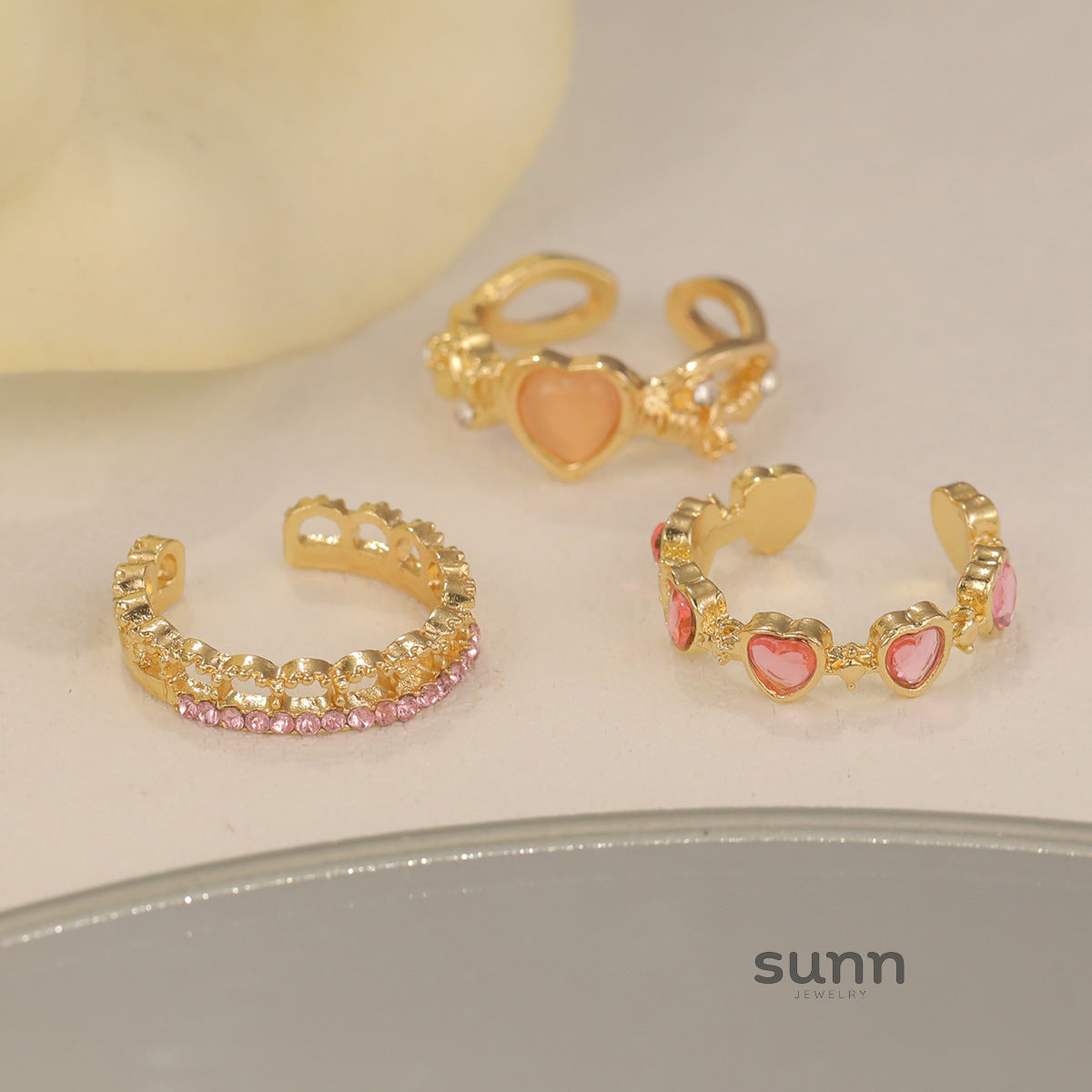 Talia Delicate Butterfly Ring Set [46JOTLFE]