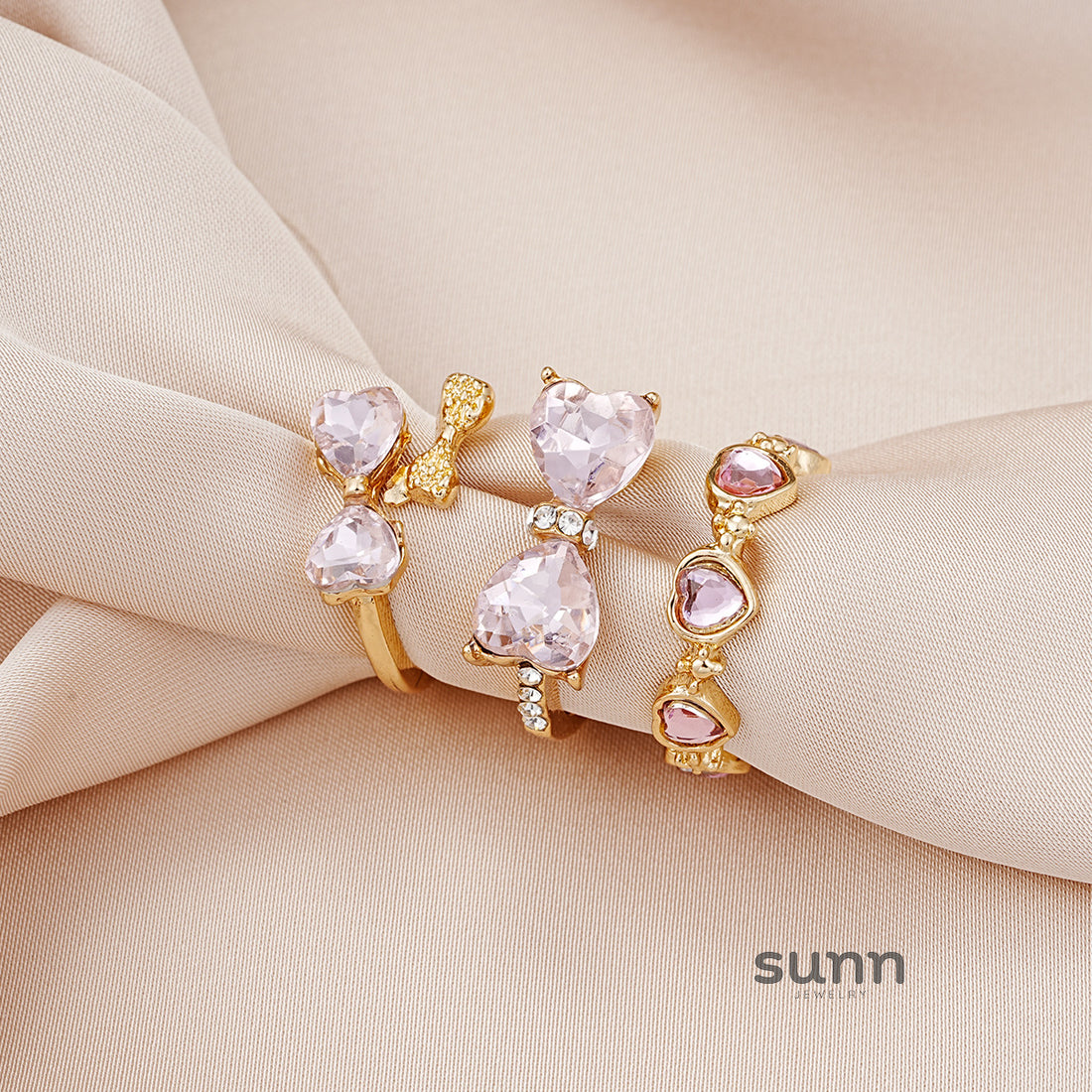 Talia Delicate Butterfly Ring Set [S4GRLTP0]