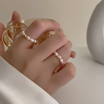 Talitha Gold Pearl Ring [8KPMW2BZ]