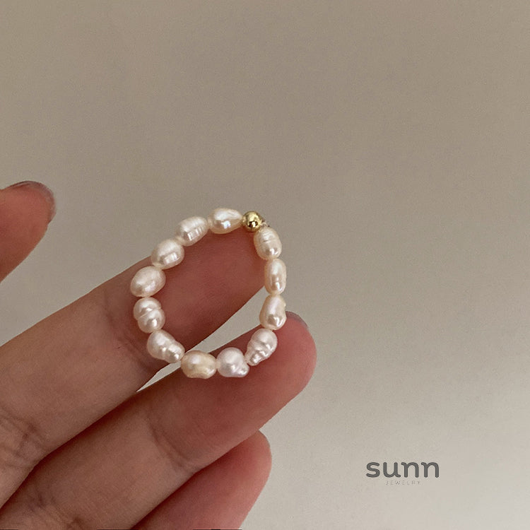 Talitha Gold Pearl Ring [34C3FE5X]