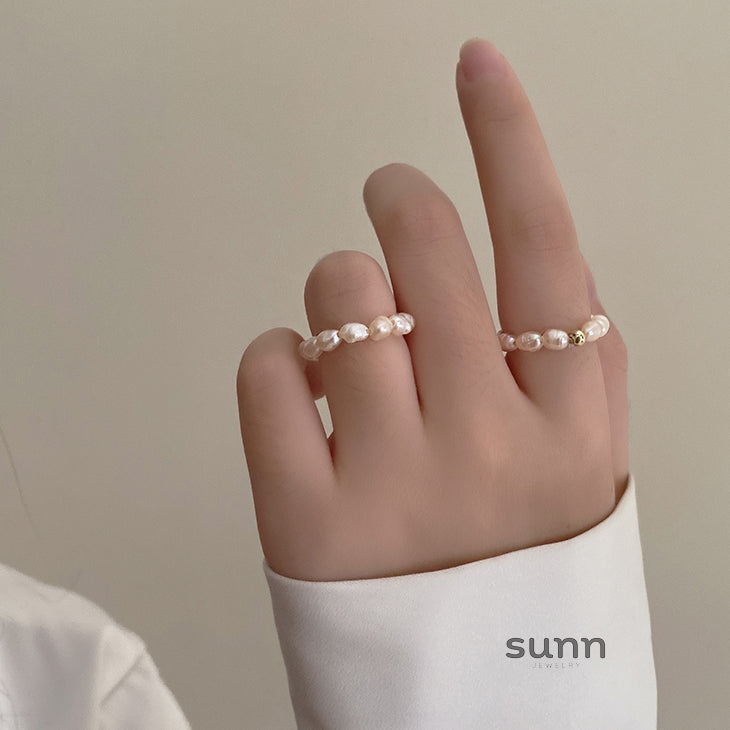 Talitha Gold Pearl Ring [GJH3O5B9]