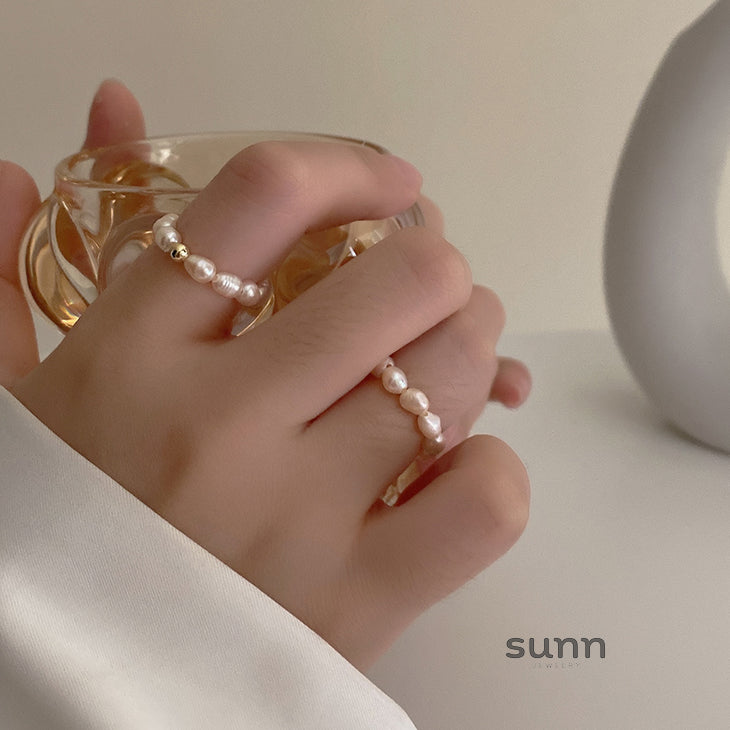 Talitha Gold Pearl Ring [X7WO208Q]