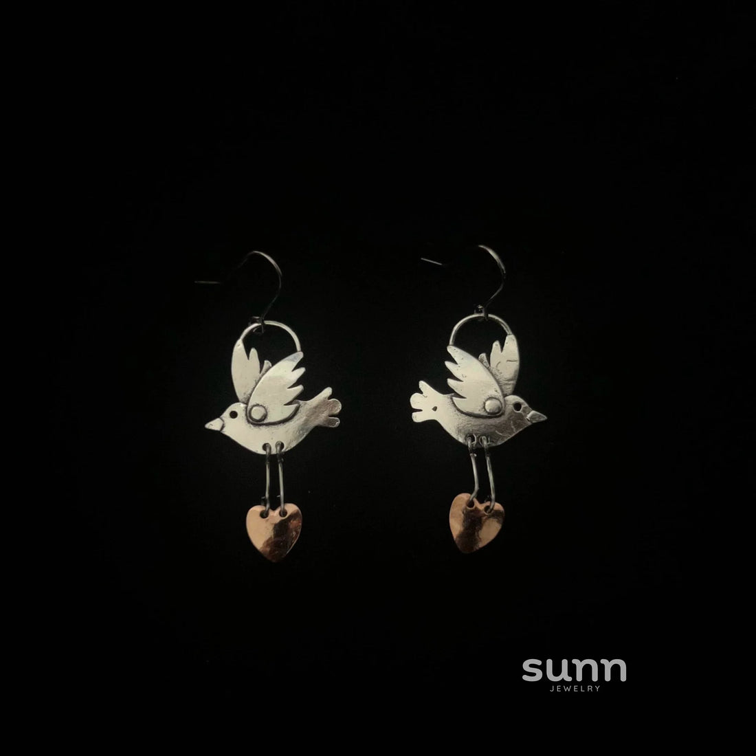 Taliya Celestial Pigeon Stud Earrings