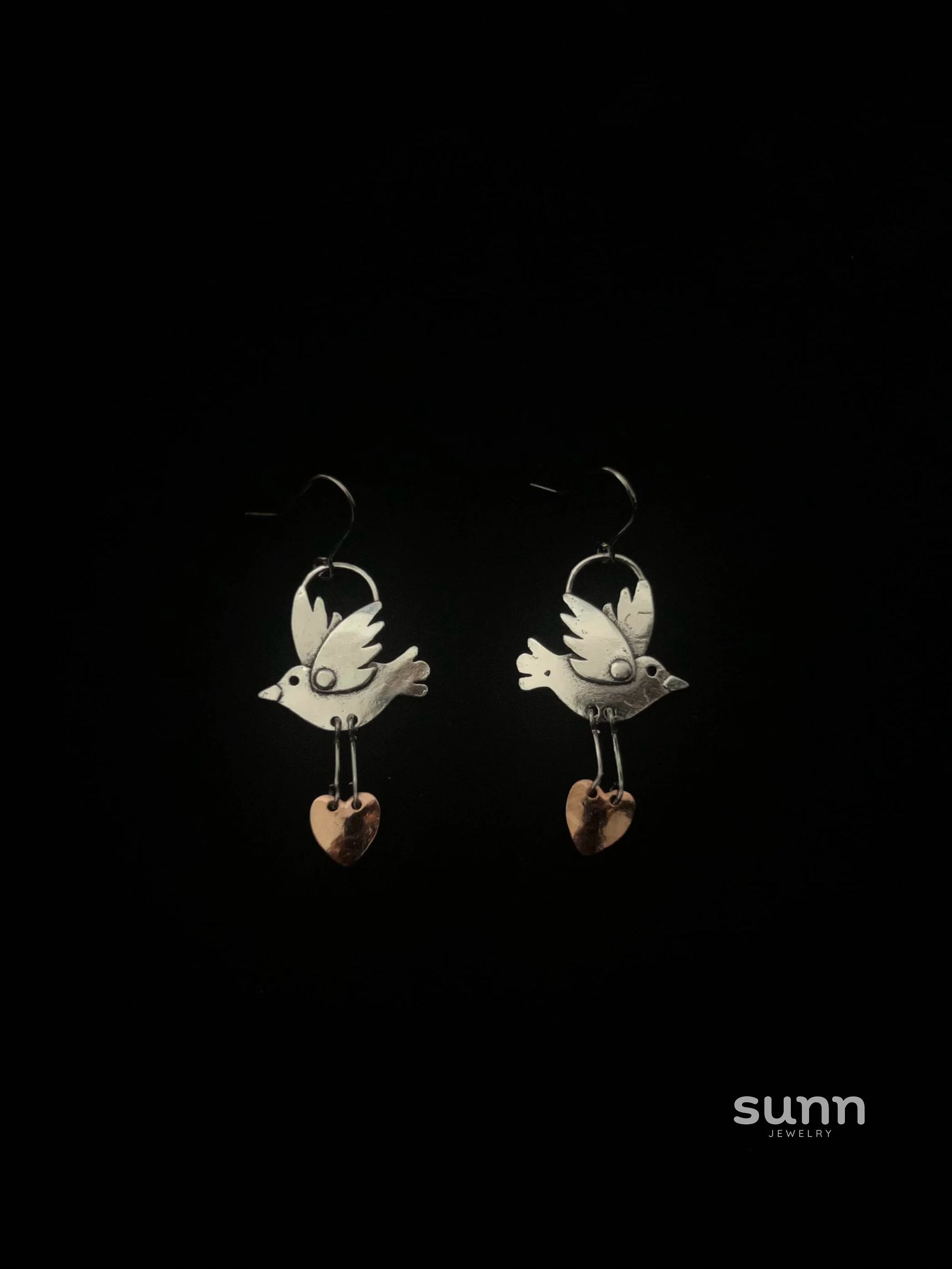 Taliya Celestial Pigeon Stud Earrings