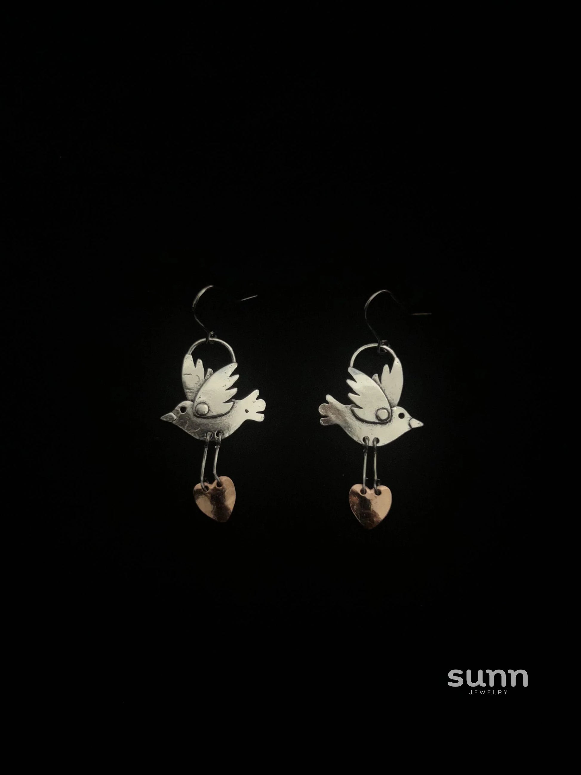 Taliya Celestial Pigeon Stud Earrings