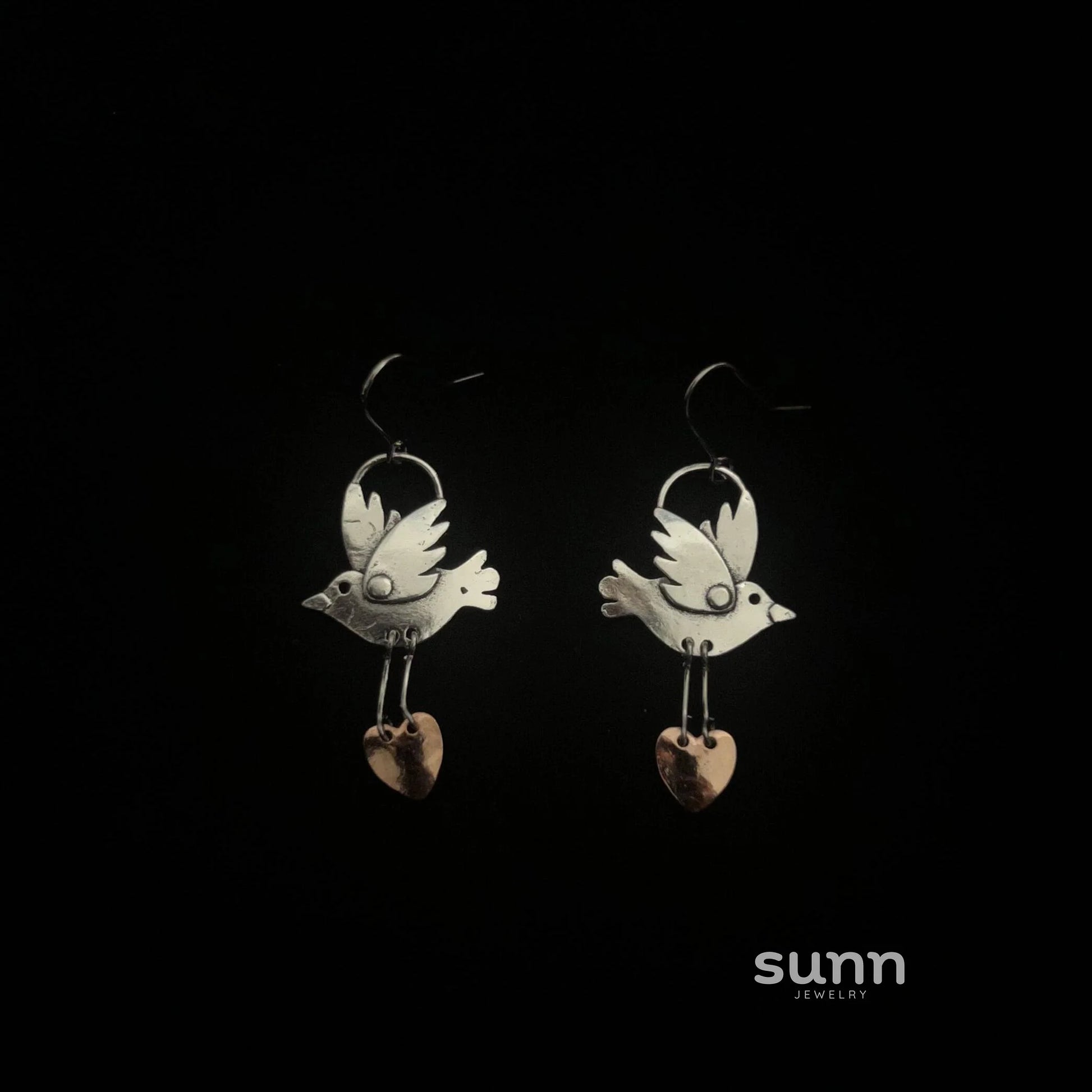 Taliya Celestial Pigeon Stud Earrings
