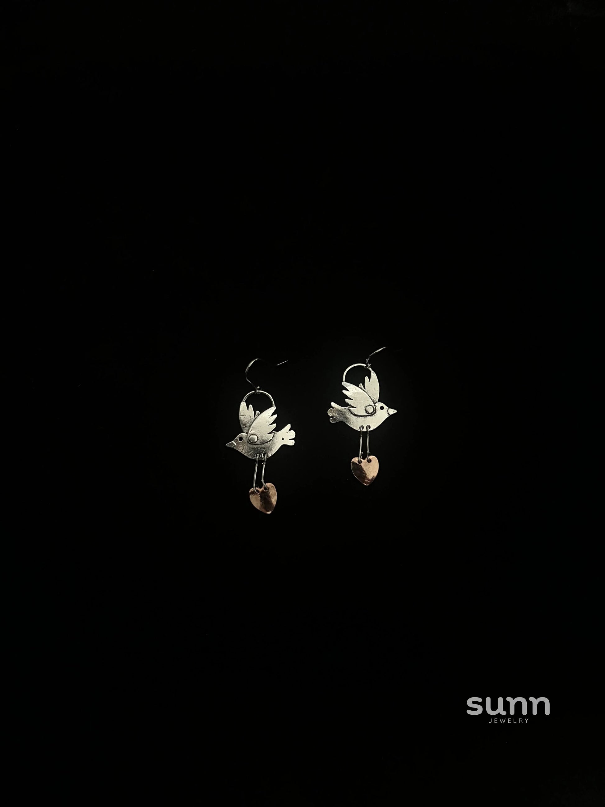 Taliya Celestial Pigeon Stud Earrings
