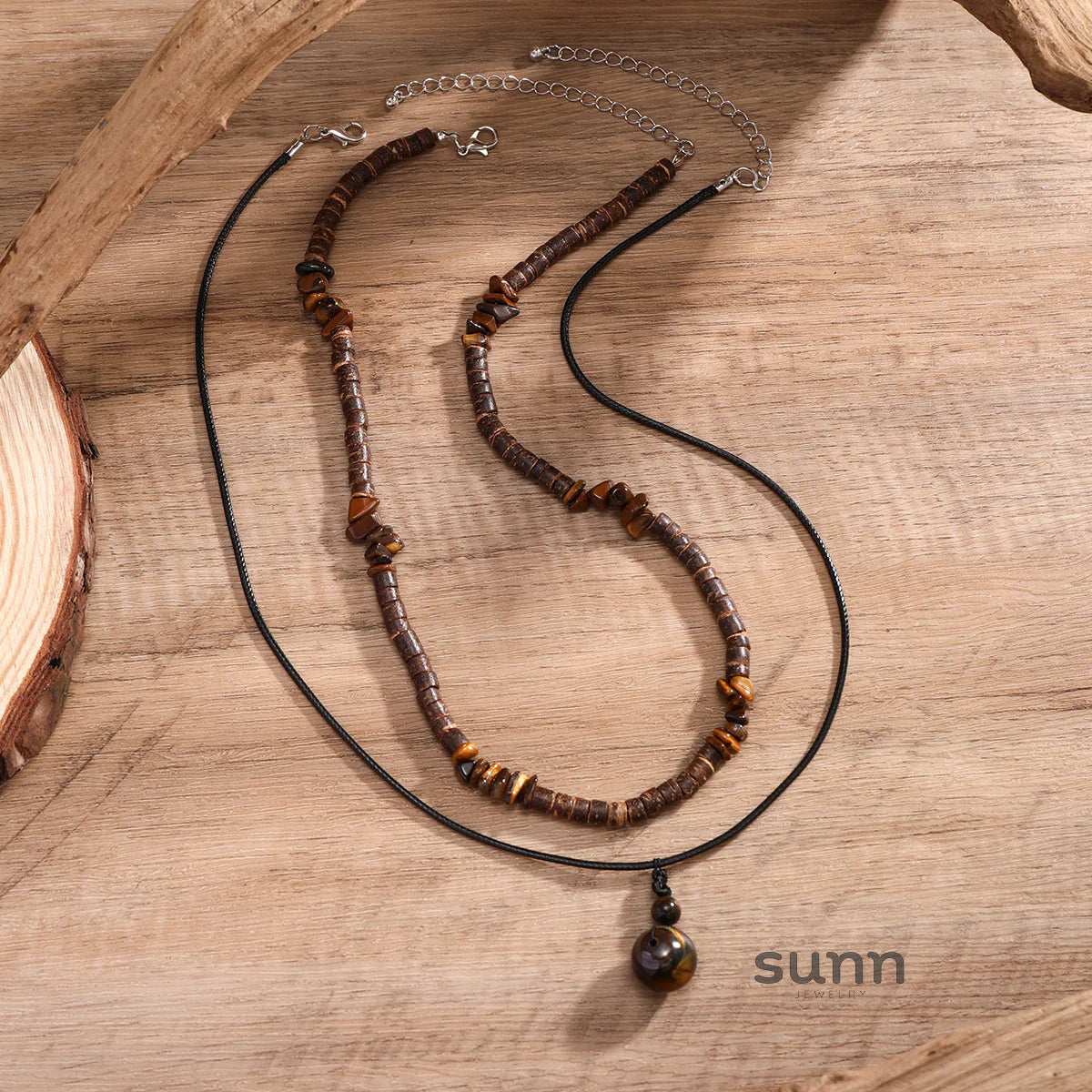 Taliya Wax Cord Layered Necklace Set