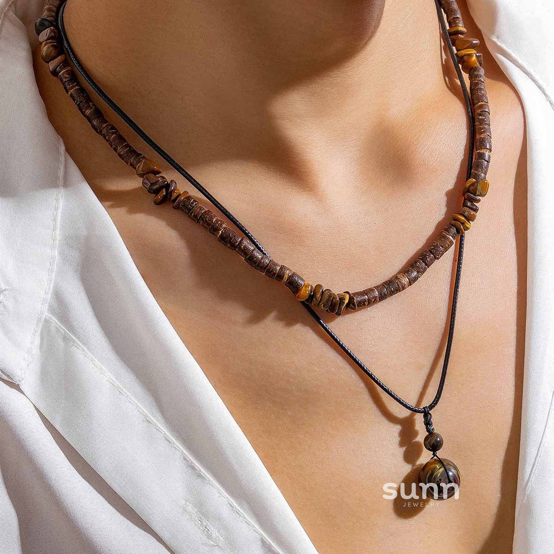 Taliya Wax Cord Layered Necklace Set
