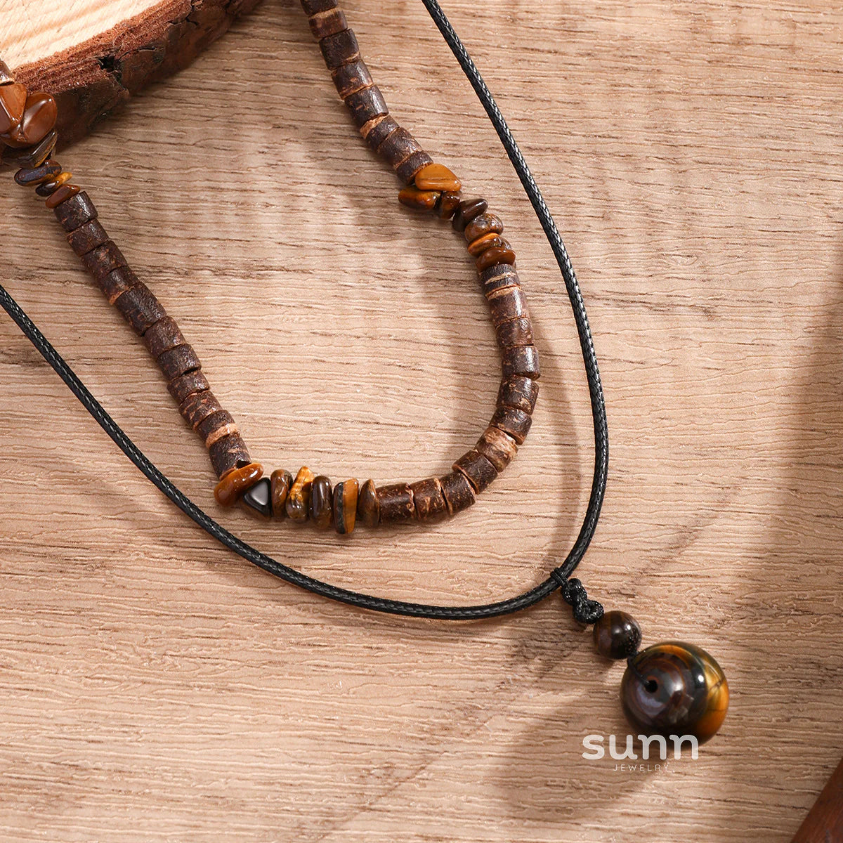 Taliya Wax Cord Layered Necklace Set