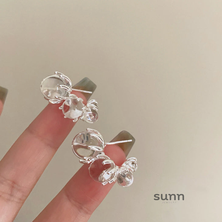 Talulah Gradient Glass Hoops [86Q5M30P]