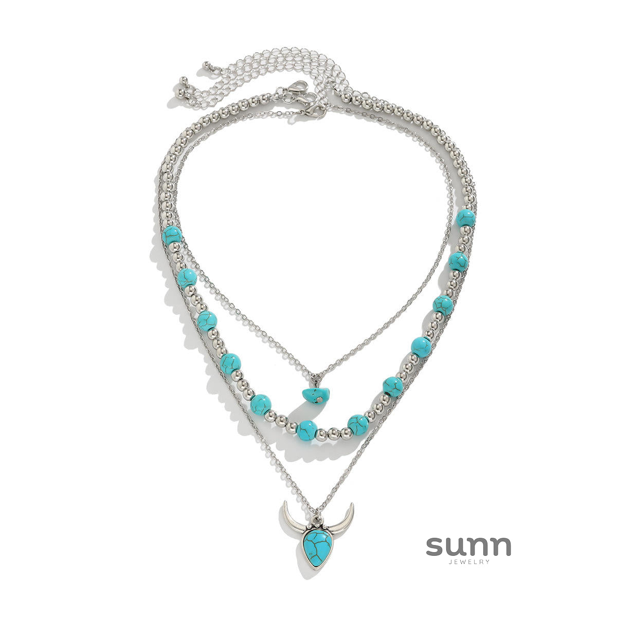 Tamara Layered Turquoise Necklace [X9QIV5V2]