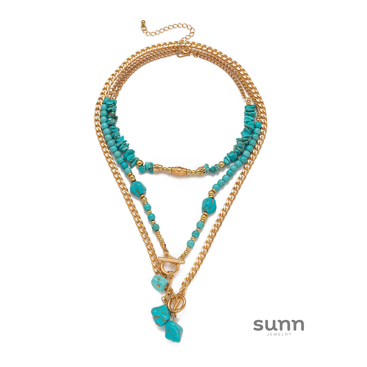 Tamara Layered Turquoise Necklace [6ONXGGAU]