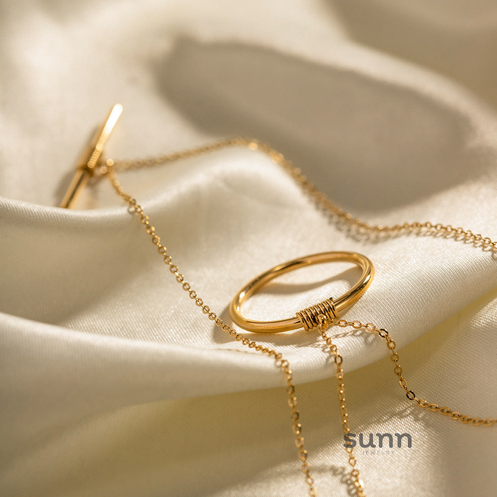 Tamya Layered Disc Necklace [FFOQDVHF]
