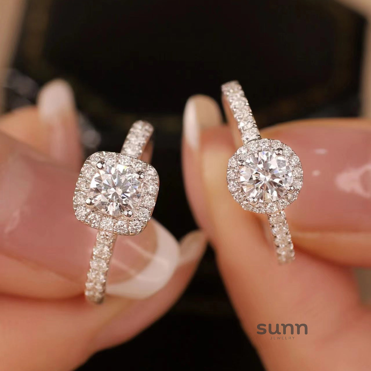 Tanaya Zircon Halo Ring [ZZJREQF5]