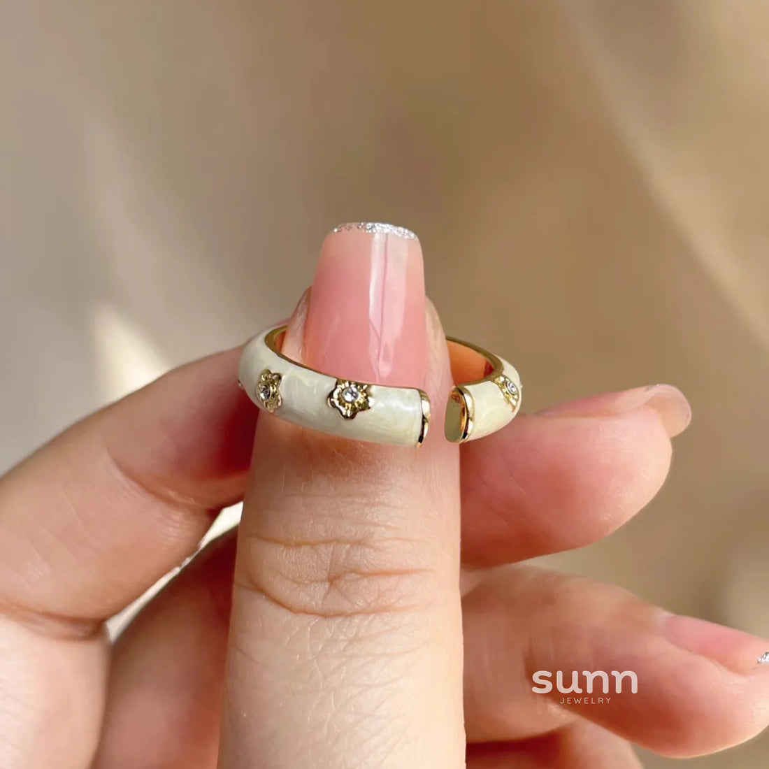 Tanisha Gilded Blossom Ring