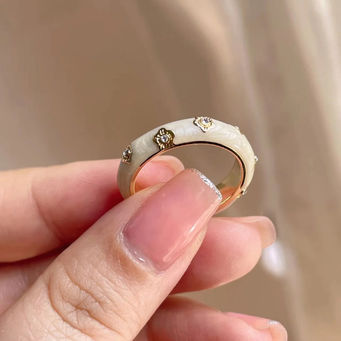 Tanisha Gilded Blossom Ring